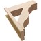 Ekena Millwork 8-in W x 26-in D x 30-in H Funston Block Rough Cedar Woodgrain TimberThane Outlooker, Primed Tan OUTUR080X26X30FST44RCPR - alternate 2